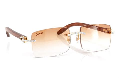 cartier glasses with diamonds cheap|cartier rimless glasses with diamonds.